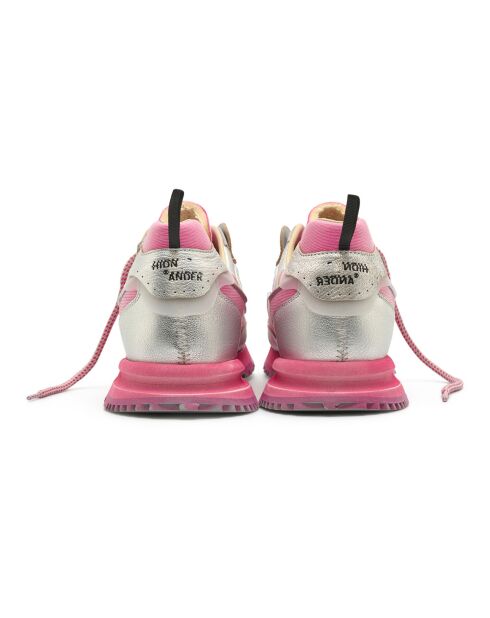 Baskets en Cuir Threedome.Zero roses