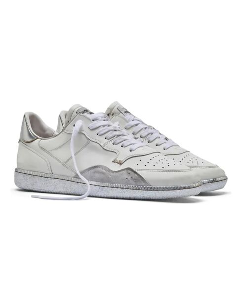 Baskets en Cuir Mega T blanches