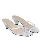 Mules en Cuir Lottie argentées