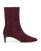Bottines en Daim Maggi violettes - Talon 5 cm