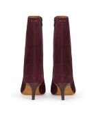 Bottines en Daim Maggi violettes - Talon 5 cm