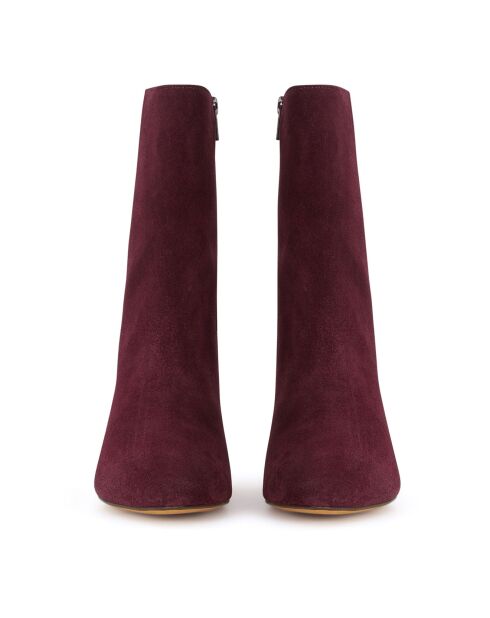 Bottines en Daim Maggi violettes - Talon 5 cm