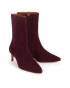 Bottines en Daim Maggi violettes - Talon 5 cm