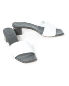 Mules en Cuir Mildred blanches