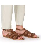 Sandales en Cuir d'Agneau Anae noisette