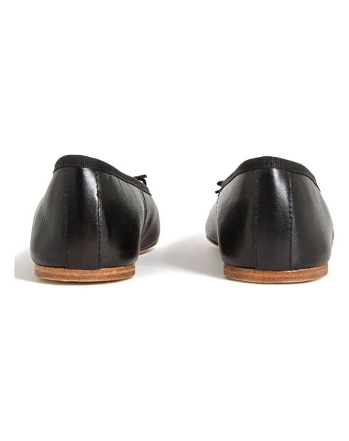 Ballerines en Cuir Lisse Leah noires
