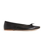Ballerines en Cuir Lisse Leah noires