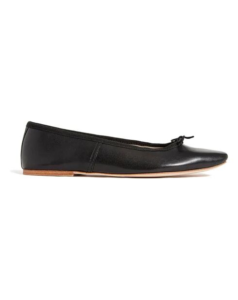 Ballerines en Cuir Lisse Leah noires