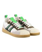 Baskets en Cuir Saint Jean Collaboration A.P.C. x Natacha Ramsay Lev blanc/marron/vert
