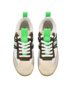 Baskets en Cuir Saint Jean Collaboration A.P.C. x Natacha Ramsay Lev blanc/marron/vert