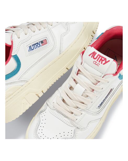 Baskets en Cuir Bicolore CLC Low bleues