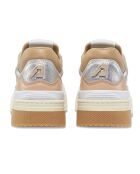 Baskets en Cuir Bicolore CLC Low brunes