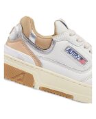 Baskets en Cuir Bicolore CLC Low brunes