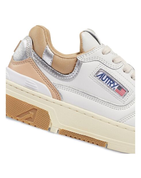 Baskets en Cuir Bicolore CLC Low brunes
