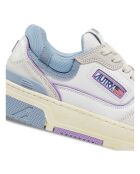 Baskets en Cuir Bicolore CLC Low bleu clair