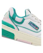 Baskets en Cuir Bicolore CLC Low vertes