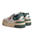 Baskets en Cuir Bicolore CLC Low vert foncé