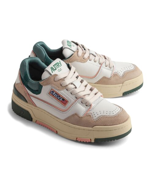 Baskets en Cuir Bicolore CLC Low vert foncé