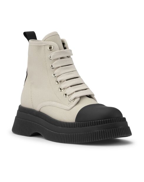 Creepers ecru canvas laarzen