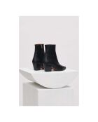 Boots en Cuir Tejas noires - Talon 5 cm