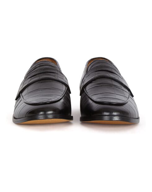Mocassins en Cuir Tilda noirs