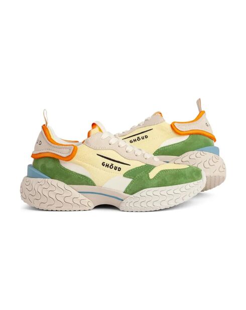 Baskets en Cuir Tyre vertes