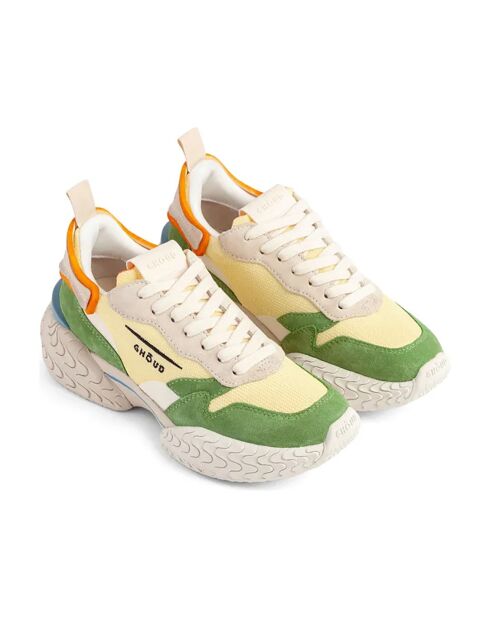 Baskets en Cuir Tyre vertes