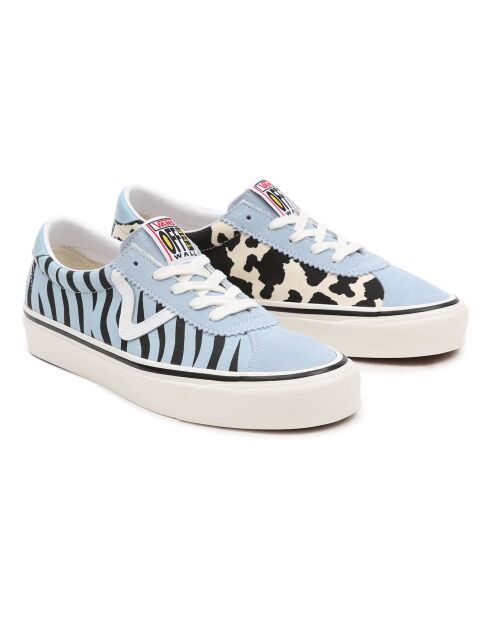 Baskets en Cuir Style 73 DX bleu ciel