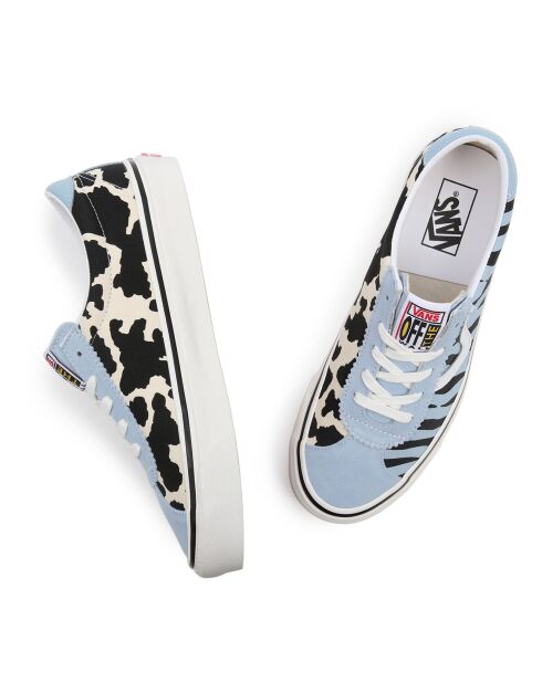 Baskets en Cuir Style 73 DX bleu ciel