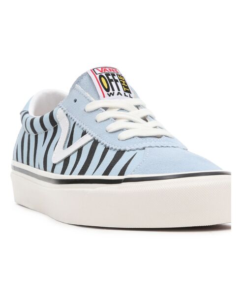 Baskets en Cuir Style 73 DX bleu ciel
