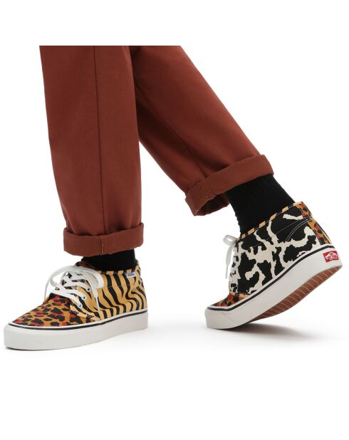 Baskets en Cuir Chukka 49 DX Imprimé Safari marron