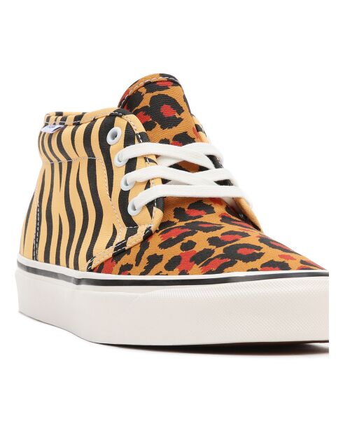 Baskets en Cuir Chukka 49 DX Imprimé Safari marron