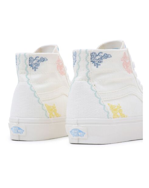 Baskets UA SK8-Hi Tapered blanches
