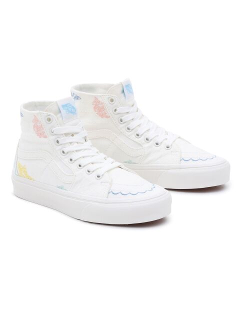 Baskets UA SK8-Hi Tapered blanches