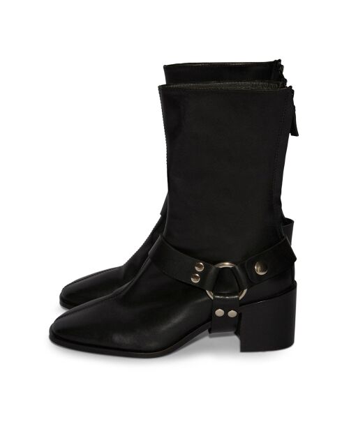Boots en Cuir Morrison noires