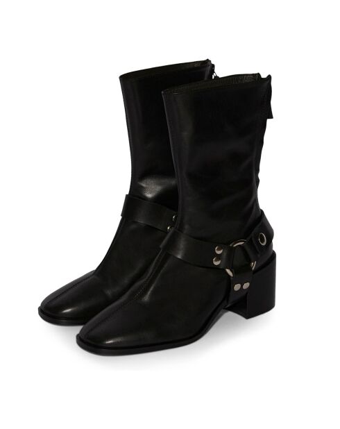 Boots en Cuir Morrison noires
