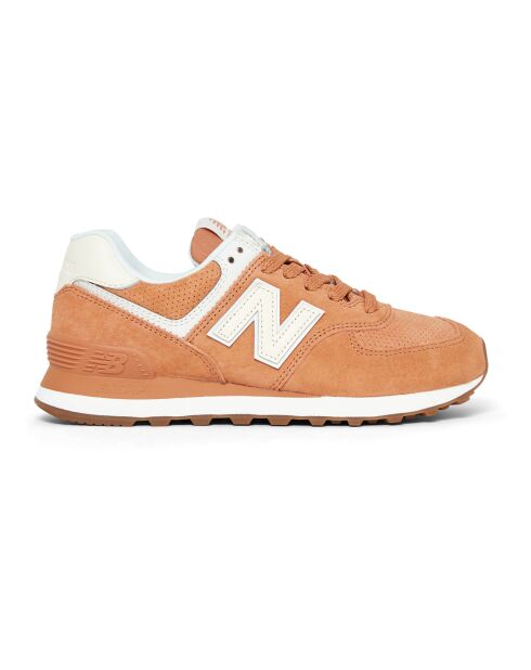 Baskets en Cuir 574 cuivre