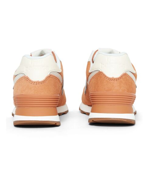 Baskets en Cuir 574 cuivre
