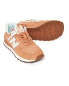 Baskets en Cuir 574 cuivre