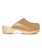 Sabots en Cuir Yssa camel - Talon 4.5 cm
