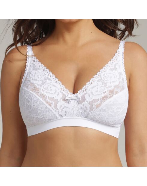 Flower Elegance witte bh zonder beugel