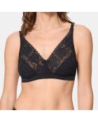 Soutien-gorge sans armatures Flower Elegance noir