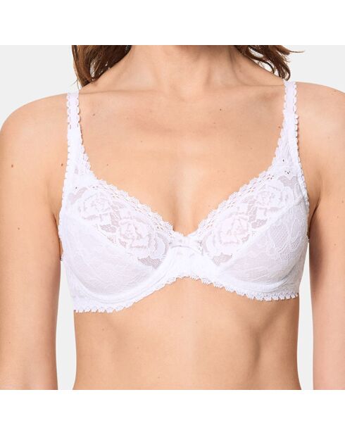Soutien-gorge avec armatures Flower Elegance blanc