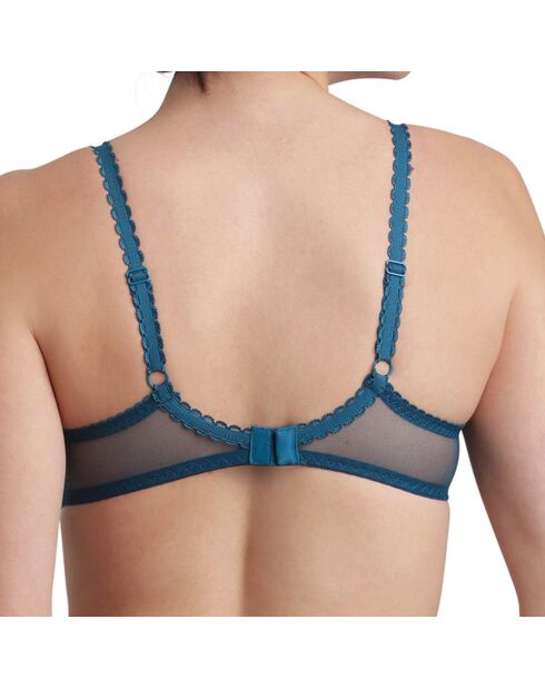 Soutien-gorge avec armatures Flower Elegance bleu