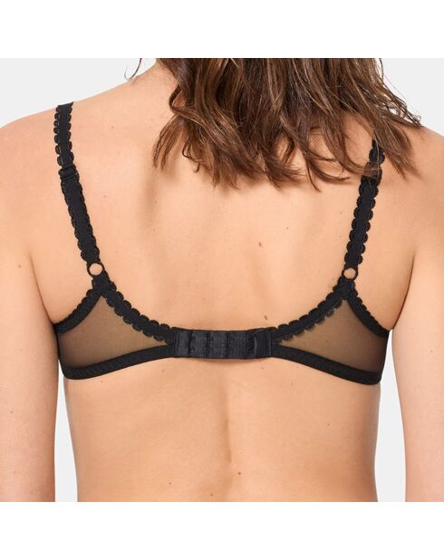 Soutien-gorge avec armatures Flower Elegance noir
