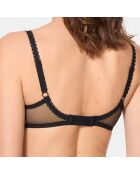 Soutien-gorge balconnet  Flower Elegance noir