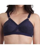 Soutien-gorge sans armatures Coeur Croisé bleu