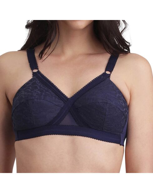 Soutien-gorge sans armatures Coeur Croisé bleu