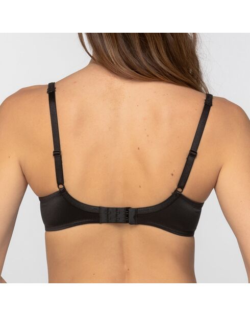 Soutien-gorge avec armatures Micro Support effet satiné noir