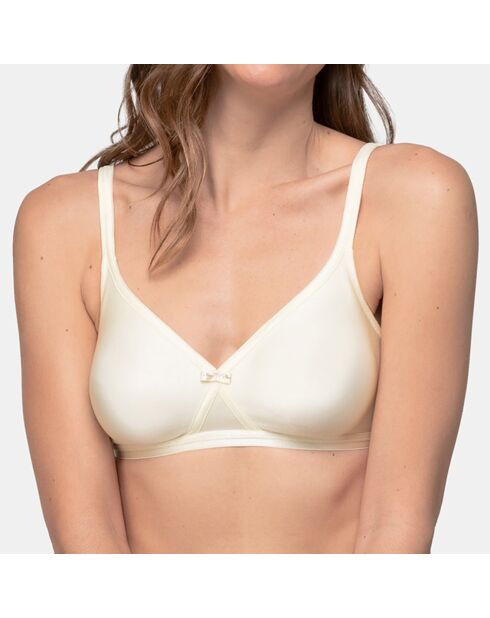 Soutien-gorge avec armatures Micro Support effet satiné ivoire